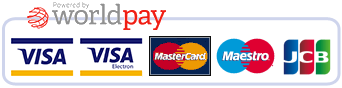 All major credit and debit cards accepted through Worldpay.