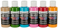 Createx Airbrush Colors Tropical Transparent Set 6 x 2oz (60ml)