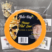 Flake King Prime Flat Line Orange Tape 12mm x 50m