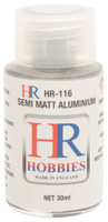 HR Hobbies Semi Matt Aluminium (30ml)