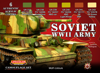 LifeColor Soviet WWII Army Set (22ml x 6)