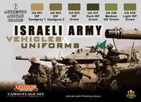 LifeColor Israeli Army Vehicles & Uniforms Set (22ml x6)