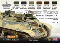 LifeColor British Tanks Set 2 France, Europe & UK