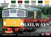LifeColor British Railways - Mid Period 1960/1970 - Set 2 (22ml x 6)